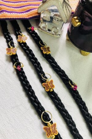 bijoux de tresse: Papillons en Or